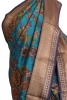 Designer Floral Printed Silk Saree